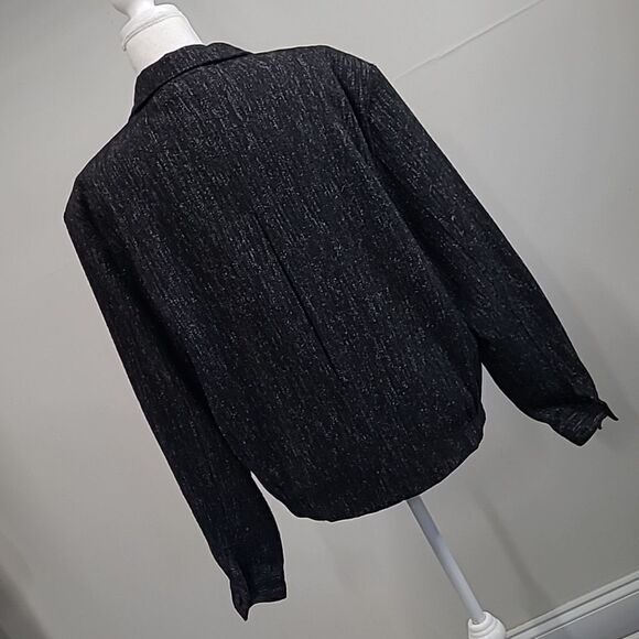 Vintage woolen Touch 2 button tuxedo style jacket - Picture 5 of 11